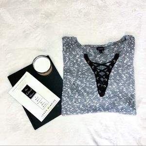 Torrid Lace Up Sweater